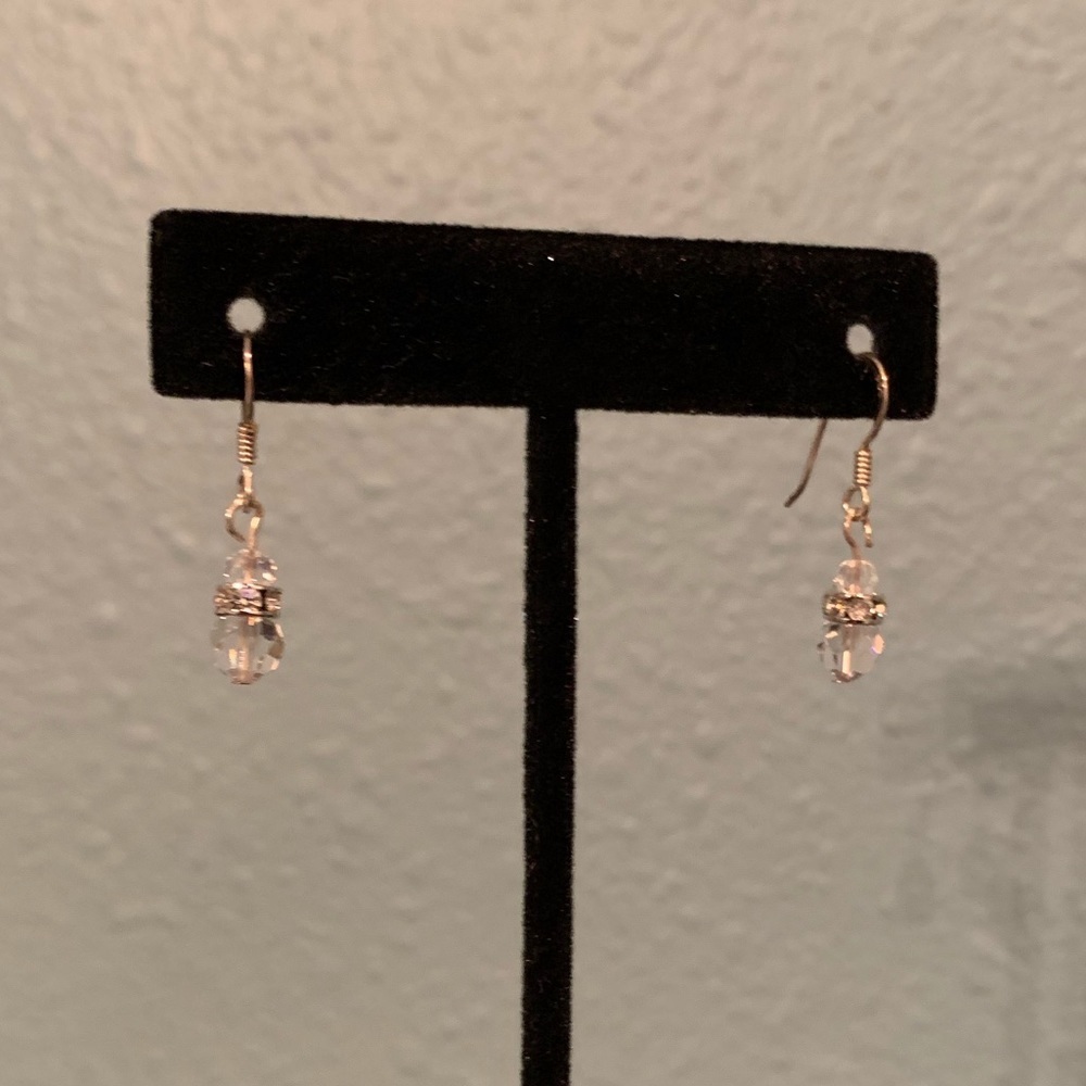 Crystal and bead earrings​